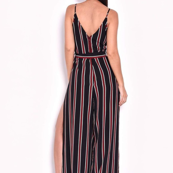 Jumpsuit open leg V neck - Picture 4 of 4